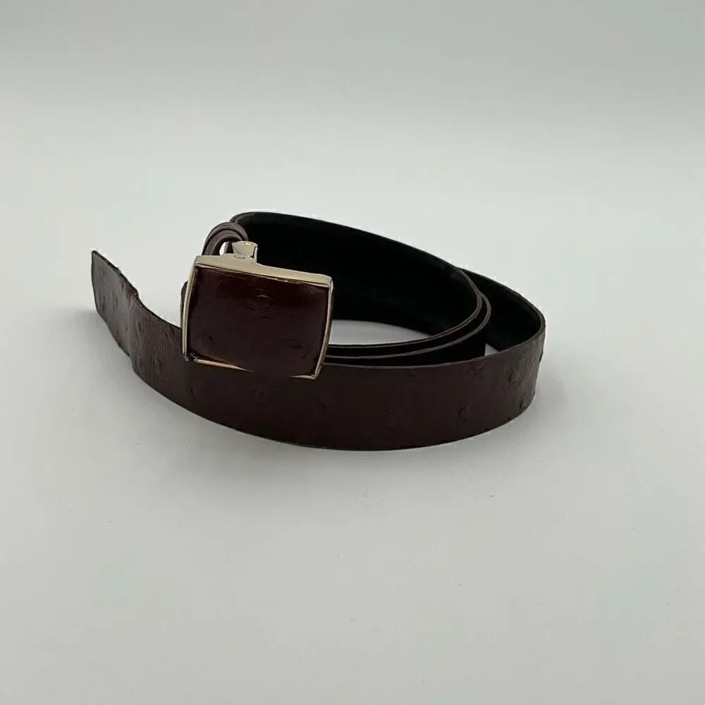 VINTAGE L.F.B Diamond Genuine Ostrich Belt
